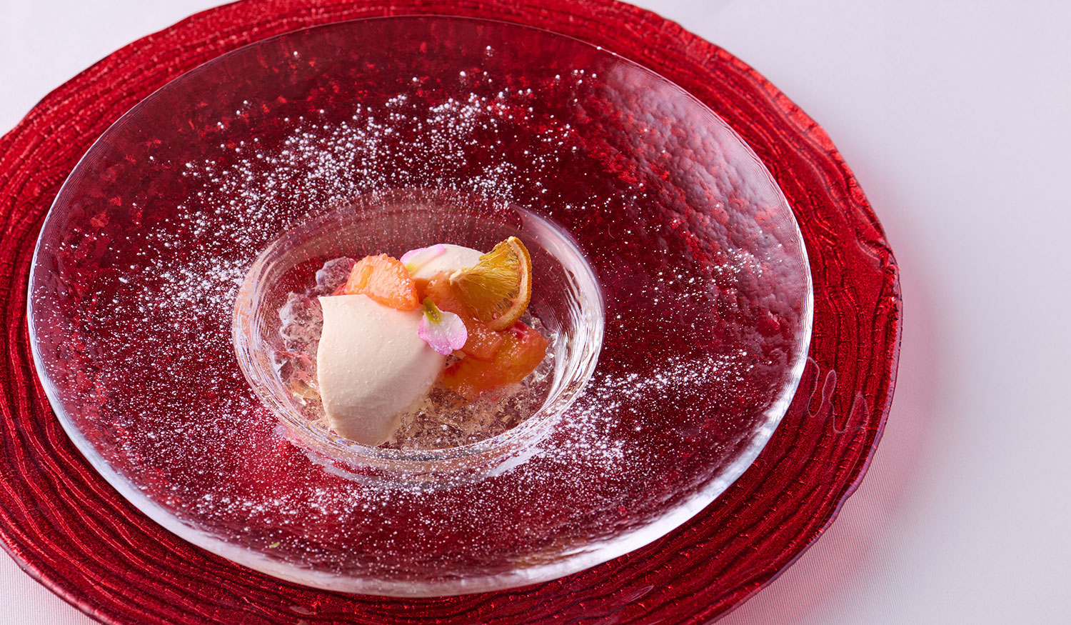 ブラッドオレンジのパンナコッタ